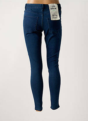 Blugi skinny țesătură brută talie înaltă albastru CHEAP MONDAY femeie