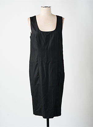 Rochie midi fără mâneci fără mâneci negru LOLA femeie