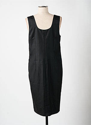 Rochie midi fără mâneci fără mâneci negru LOLA femeie