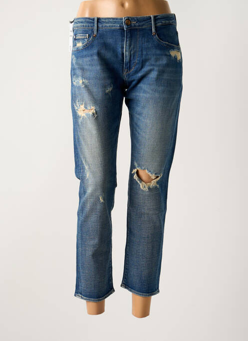 Blugi boyfriend albastru LE TEMPS DES CERISES femeie