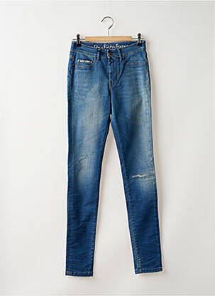 Blugi skinny efect uzat decolorat talie înaltă albastru DN.SIXTY SEVEN femeie