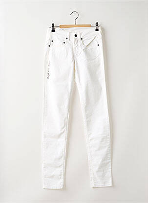 Pantalon slim alb BREIZH ANGEL femeie