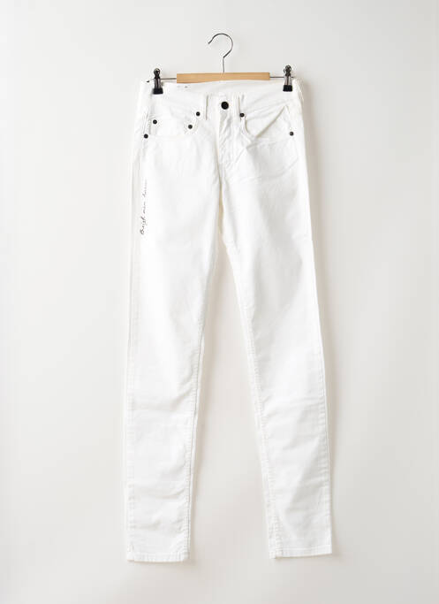 Pantalon slim alb BREIZH ANGEL femeie