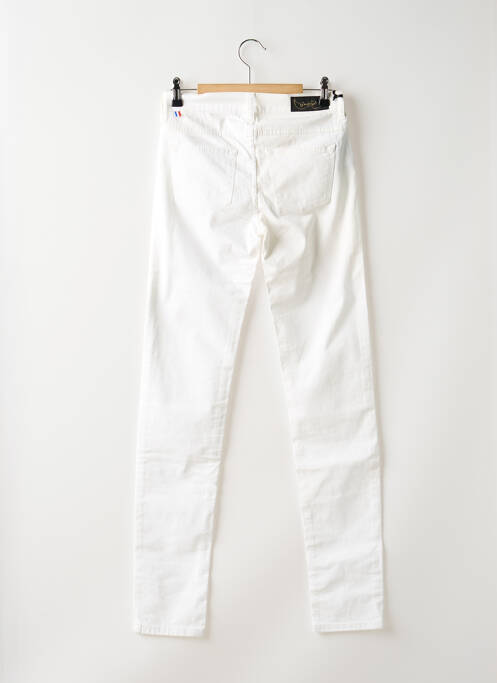 Pantalon slim alb BREIZH ANGEL femeie