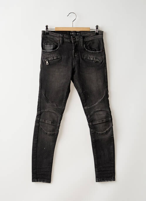 Blugi cu croială slim negru UNIQUE DNM femeie