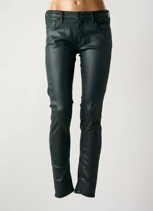 Blugi cu croială slim verde REIKO femeie