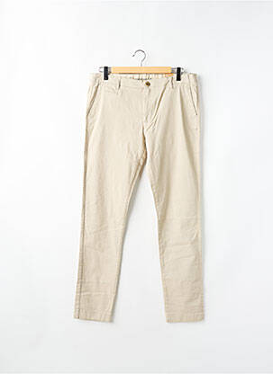 Pantalon chino elasticitate mărime normală bej KNOWLEDGE COTTON APPAREL bărbat