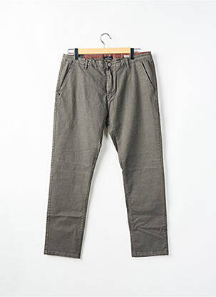 Pantalon chino țesătură poplin mărime normală gri RECYCLED ART WORLD bărbat
