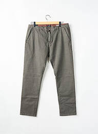 Pantalon chino țesătură poplin mărime normală gri RECYCLED ART WORLD homme