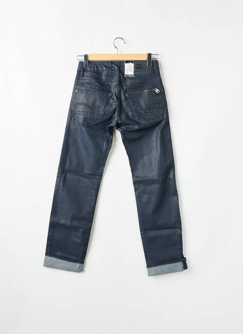 Blugi cu croială slim albastru RAW UNCUT bărbat