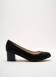 Pantofi cu toc țesătură satinată toc de 4 la 6 cm negru MELLOW YELLOW femme