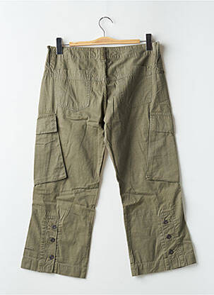 Pantalon trei sferturi croială dreaptă talie joasă verde FREEMAN T.PORTER femeie