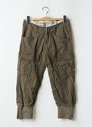 Pantalon trei sferturi talie joasă talie joasă verde FREEMAN T.PORTER femeie