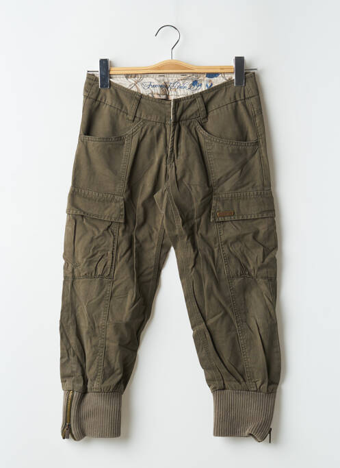 Pantalon trei sferturi verde FREEMAN T.PORTER femeie