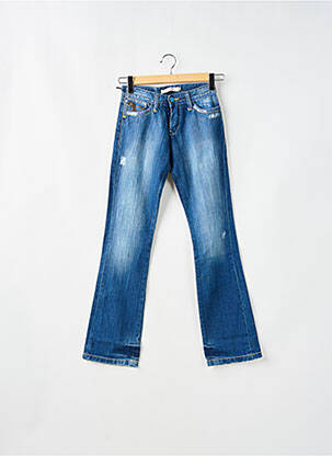 Blugi bootcut elasticitate talie joasă albastru SCHOOL RAG femeie