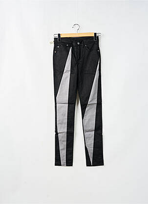 Pantalon slim țesătură poplin negru CHEAP MONDAY femeie