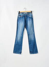 Blugi bootcut elasticitate talie joasă albastru SCHOOL RAG femeie