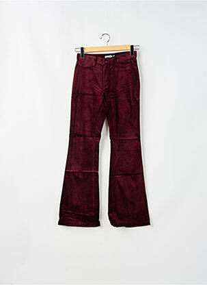 Pantalon evazat roșu TEDDY SMITH femeie