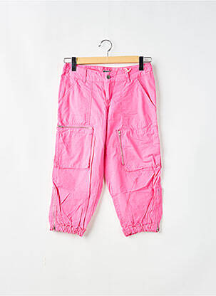 Pantalon trei sferturi roz TEDDY SMITH femeie