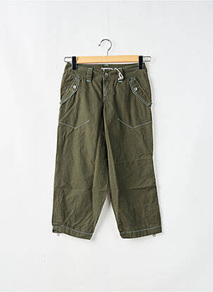 Pantalon trei sferturi talie joasă talie joasă verde TEDDY SMITH femeie
