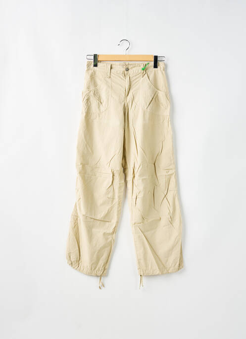 Pantalon drept țesătură poplin mărime normală bej SCHOOL RAG femme