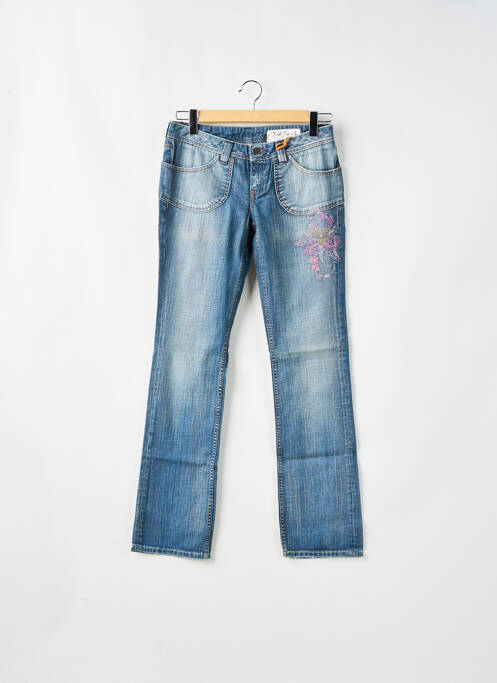 Blugi cu croială dreaptă albastru TEDDY SMITH femeie