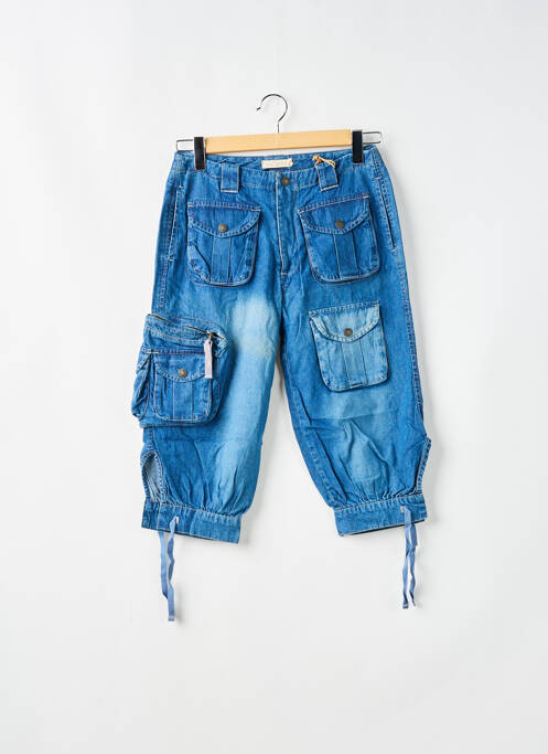 Pantalon trei sferturi albastru TEDDY SMITH femeie