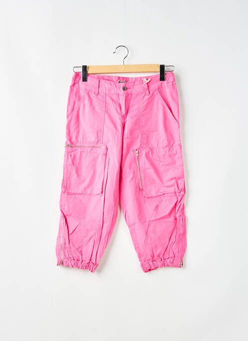 Pantalon trei sferturi roz TEDDY SMITH femeie