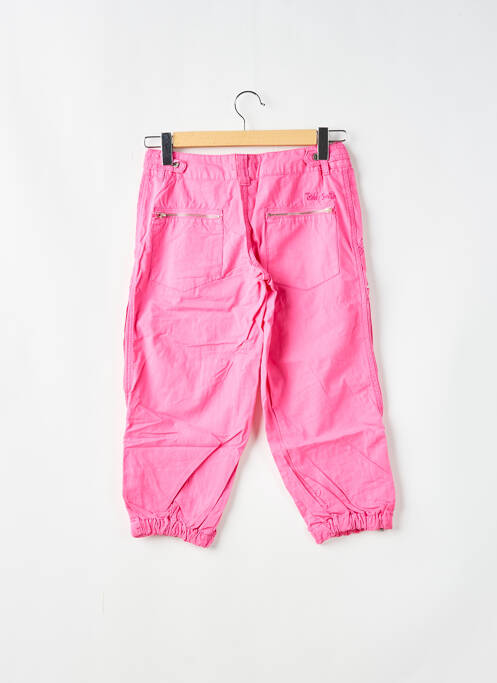 Pantalon trei sferturi roz TEDDY SMITH femeie