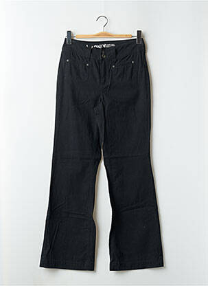 Pantalon evazat elasticitate talie înaltă negru ONLY femeie