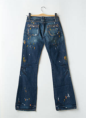 Blugi bootcut elasticitate talie joasă albastru RWD femeie