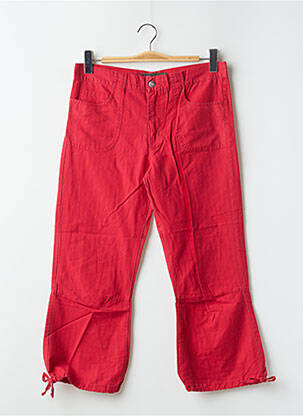 Pantalon trei sferturi roșu RWD femeie