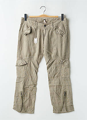 Pantalon trei sferturi talie joasă talie joasă verde RWD femeie