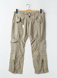 Pantalon trei sferturi talie joasă talie joasă verde RWD femeie