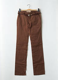 Pantalon chino talie joasă talie joasă maro SALSA femeie