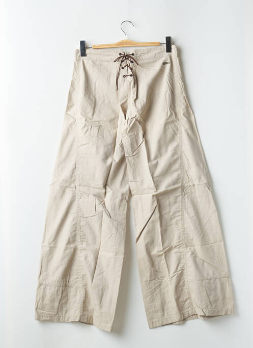 Pantalon evazat bej RWD femeie