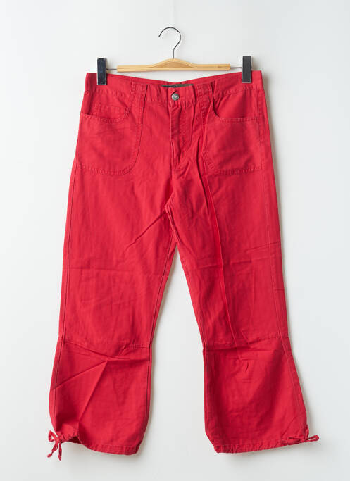 Pantalon trei sferturi roșu RWD femeie