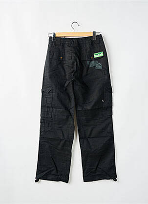 Pantalon cargo croială dreaptă negru KANA BEACH femeie