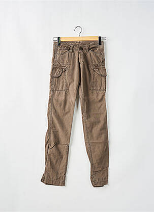 Pantalon cargo subțire talie joasă maro LE TEMPS DES CERISES femeie