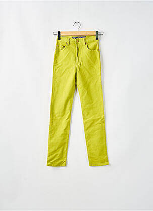 Pantalon slim talie înaltă talie înaltă verde LOIS femeie