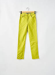 Pantalon slim elasticitate talie înaltă verde LOIS femme