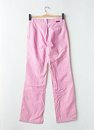 Pantalon drept țesătură crep talie înaltă roz BE YOU K femeie