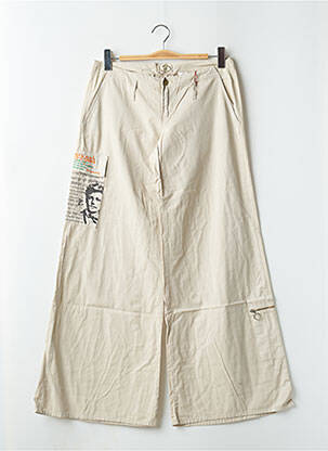 Pantalon evazat bej BE YOU K femeie