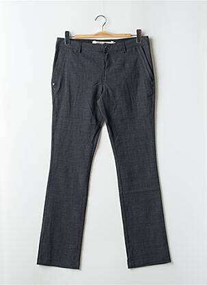 Pantalon drept țesătură poplin talie joasă gri BLEND SHE femeie