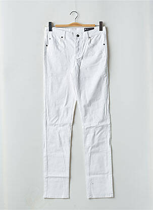 Pantalon slim talie înaltă talie înaltă alb CHEAP MONDAY femeie