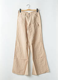 Pantalon evazat talie joasă talie joasă bej CIMARRON femme