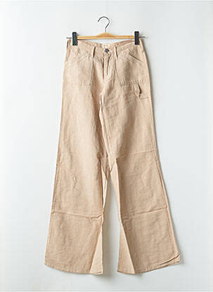 Pantalon evazat bej CIMARRON femeie