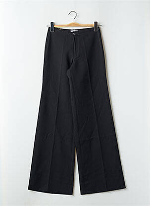 Pantalon evazat talie cu cleme talie înaltă negru CIMARRON femeie