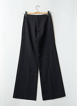 Pantalon evazat talie cu cleme talie înaltă negru CIMARRON femeie