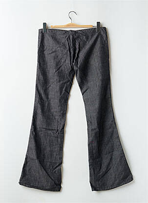 Pantalon evazat talie cu cleme gri CIMARRON femeie